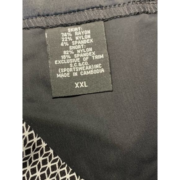 SC & Co skort xxl black and white graphic pattern - Picture 3 of 9